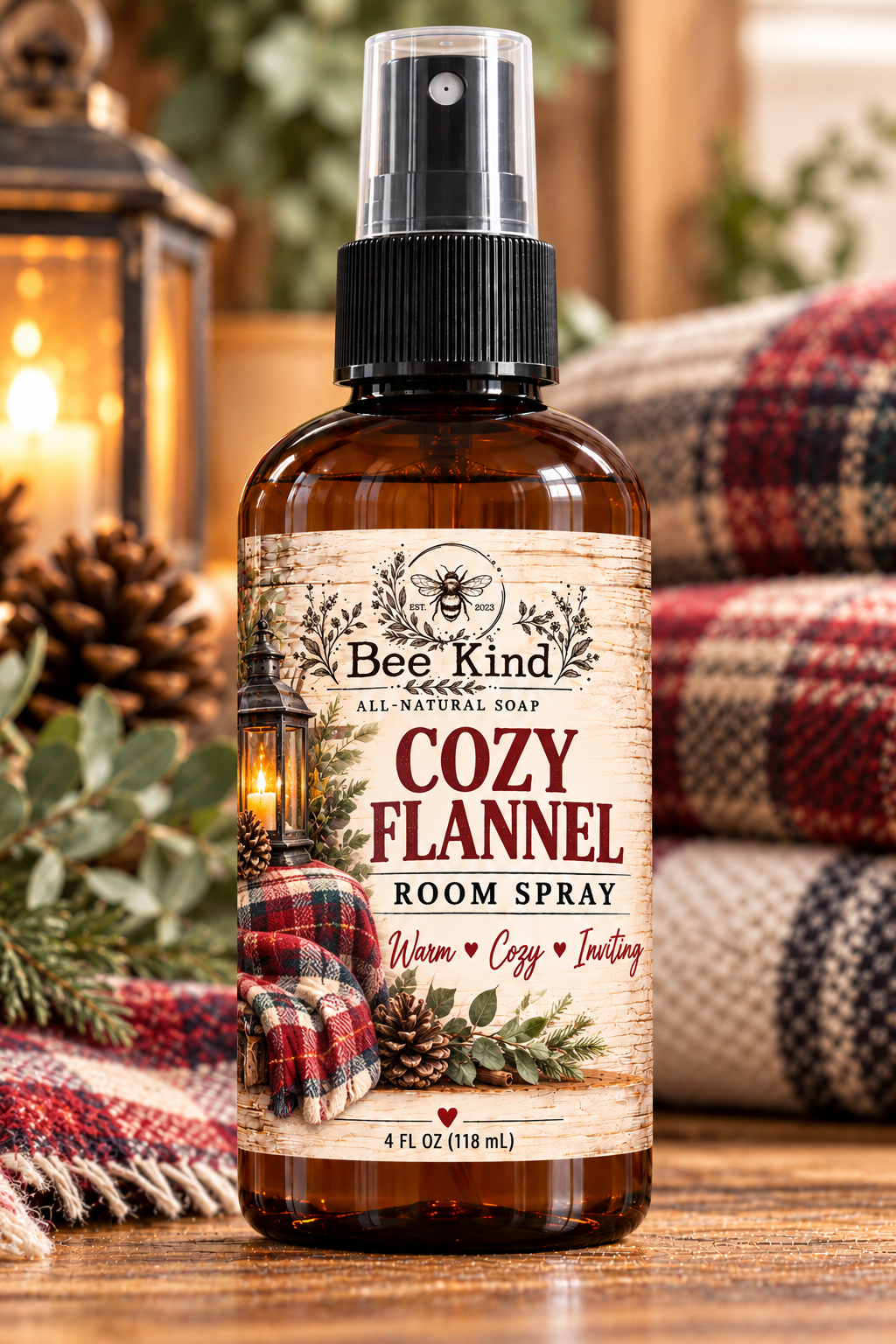 Cozy Flannel Room Spray 4oz