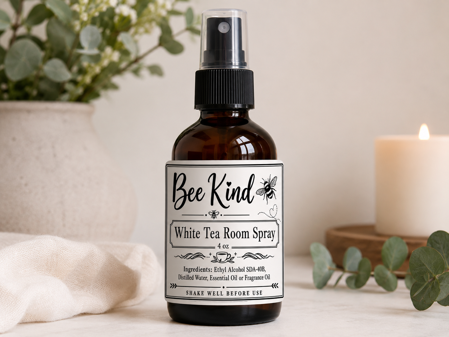 White Tea Room Spray 4oz.