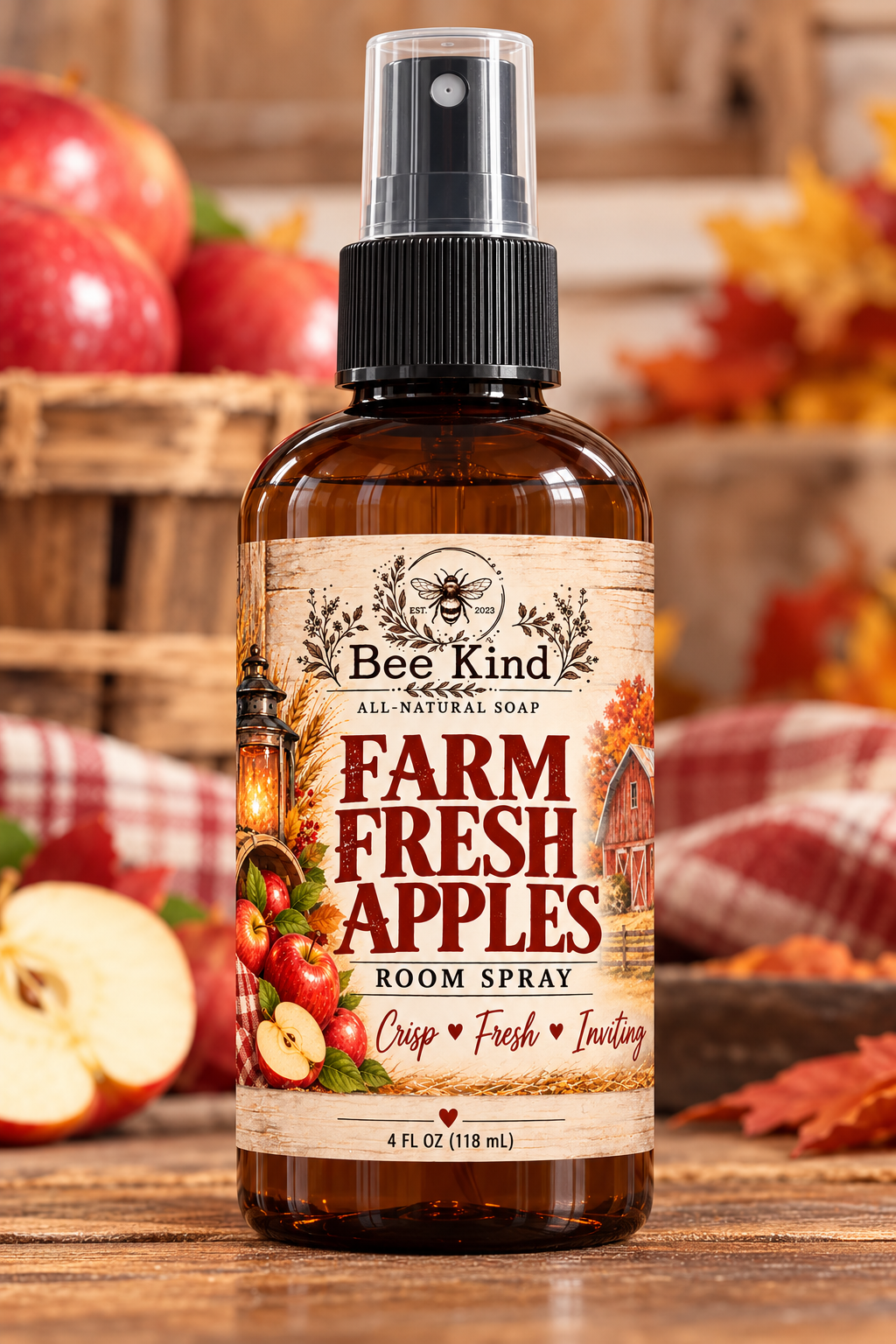 Farm Fresh Apple Room Spray- 4oz