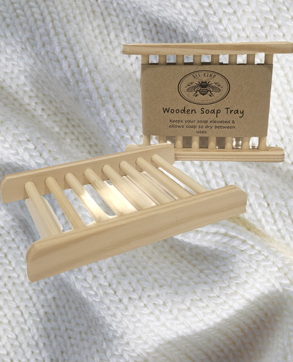Light Wooden Soap Saver Tray