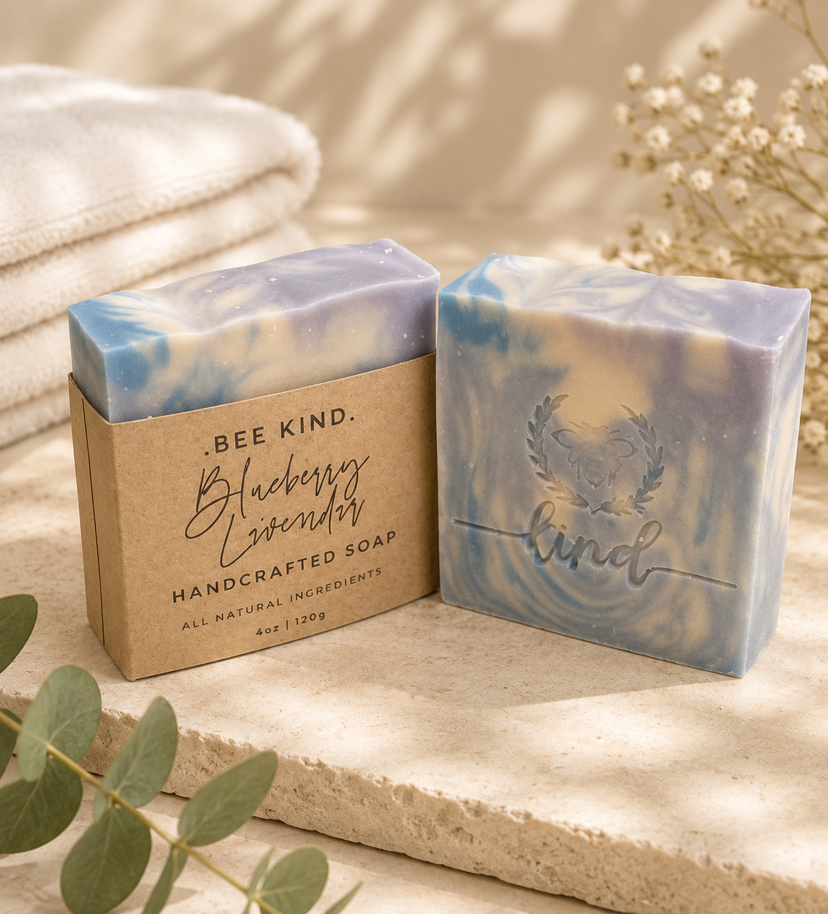 Blueberry, Lavendar & Chamomile- Bar of Soap