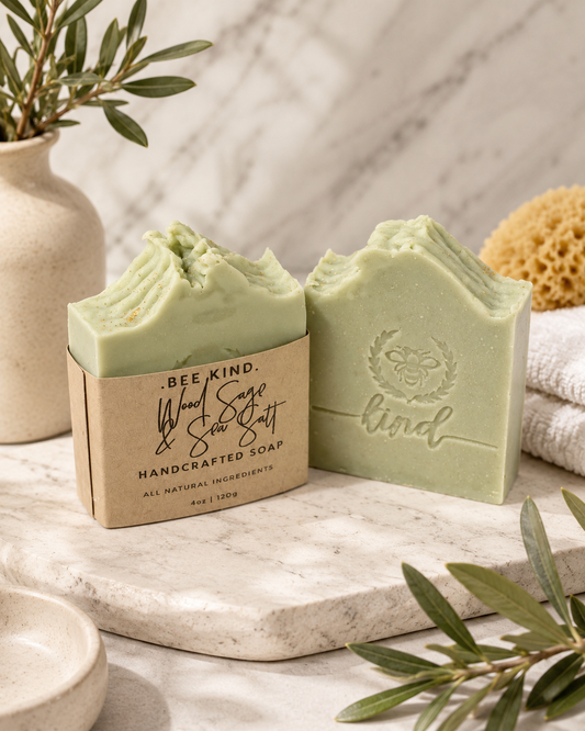 Wood Sage and Sea Salt- Bar of Soap